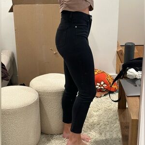 Madewell Black 9” high rise skinny jeans - size 27